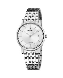 F20019/1 Женские часы из стали и серебра с циферблатом Swiss Made Festina, серебро 8430622757310 | plata