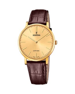 F20016/2 Швейцарские коричневые кожаные мужские часы Festina, коричневый 8430622757297 | marrón