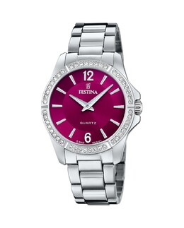 Женские часы F20593/2 Mademoiselle из серебристой стали Festina, серебро 8430622788871 | plata