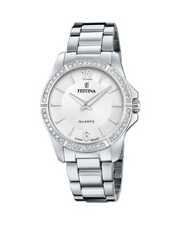 F20593/1 Женские часы Mademoiselle из серебристой стали Festina, серебро 8430622788864 | plata