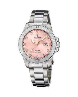 F20503/2 Boyfriend Collection серебряные женские часы из стали Festina, серебро 8430622759925 | plata