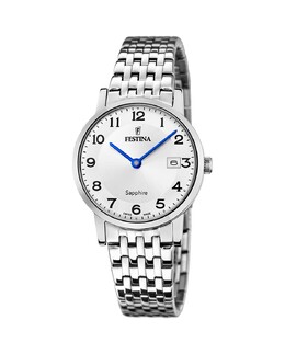 F20019/4 Женские часы из серебряной стали швейцарского производства Festina, серебро 8430622807619 | plata