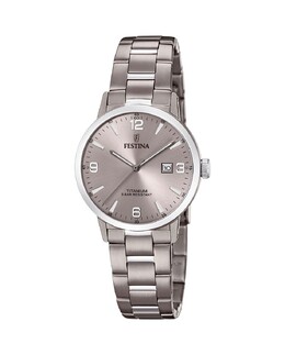 Женские часы F20436/2 Grey Titanium Calendar Titanium Festina, серый 8430622738869 | gris