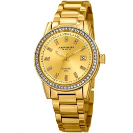 AK928 Повседневные часы в круглом корпусе Akribos XXIV, золото m848572093651 | gold