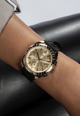 Хронограф QUARTZ LOGOS Furla, цвет black fu151m05m-q11 | black