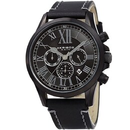 AK897 Повседневные часы в круглом корпусе Akribos XXIV, черный m848572073165 | black