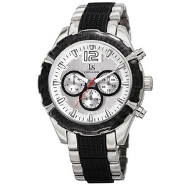 JS98 Повседневные часы в круглом корпусе Joshua & Sons, серебро m848572070553 | silver