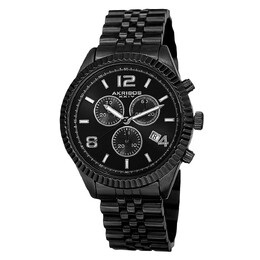 AK799 Повседневные часы в круглом корпусе Akribos XXIV, черный m848572054621 | black