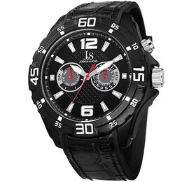 JS79 Повседневные часы в круглом корпусе Joshua & Sons, черный m848572032094 | black