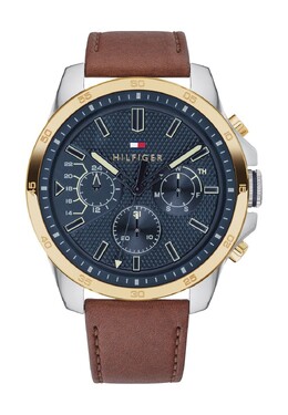 Мужские многофункциональные часы Decker 1791561 Tommy Hilfiger, цвет Gold Braun 7613272300803 | gold braun