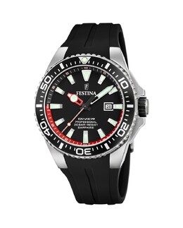 F20664/3 The Originals черные резиновые мужские часы Festina, черный 8430622805981 | negro