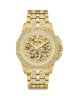 Часы Bulova Octava Crystal, 42 мм, золотой 4324123 | gold