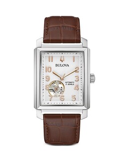 Часы Bulova Sutton, 33 мм, мультиколор 4134842 | white/brown