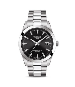 Часы Tissot Gentleman Powermatic 80, 40 мм, серебряный 3609291 | black/silver