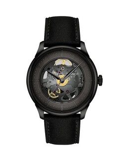 Часы Tissot Chemin des Tourelles Powermatic 80 Skeleton, 39 мм, серый 5182632 | gray/black