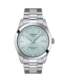 Часы Tissot Gentleman Powermatic 80, кремниевые, 40 мм, синий 4908159 | blue/silver