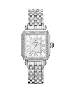 Часы Deco Madison Mid, 29 мм Michele, цвет Silver 3667842 | white/silver