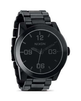 Черные часы Nixon The Corporal из нержавеющей стали, 48 мм, черный 3746528 | all black