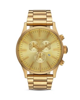Часы Nixon Sentry Chrono, 42 мм, золотой 2434940 | gold