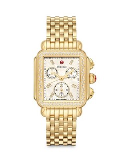 Деко-хронограф, 33 мм Michele, цвет Gold 3667808 | gold