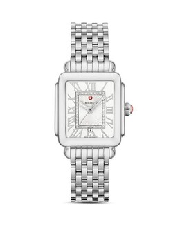 Часы Deco Madison Mid, 29x31 мм Michele, цвет Silver 3667714 | white/silver
