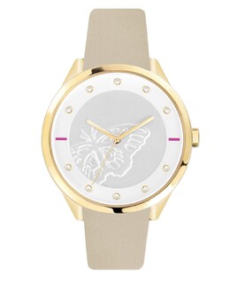 Женские часы Metropolis из телячьей кожи с серебряным циферблатом Furla 8295358 | beige