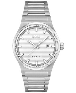 Мужские часы Candor Auto Mech-Automatic из нержавеющей стали, 41 мм Hugo Boss, серебро 19439914 | silver-tone