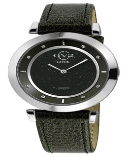 Женские черные кожаные часы Lombardy 36 мм Gevril, черный 17343680 | black
