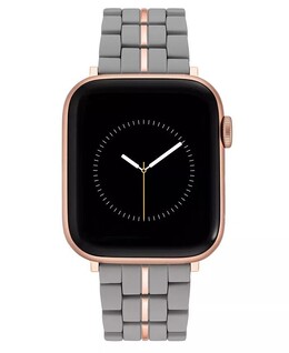 Женский браслет с прорезиненными звеньями, совместимый с Apple Watch 42/44/45/Ultra/Ultra 2 Nine West, серый 15991359 | gray