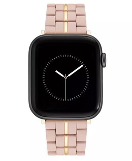 Женский браслет с прорезиненными звеньями, совместимый с Apple Watch диаметром 38/40/41 мм Nine West, черный 15991354 | black