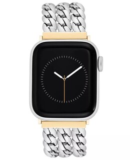 Женский трехрядный браслет-цепочка из сплава, совместимый с Apple Watch 42/44/45/Ultra/Ultra 2 Anne Klein, розовый 16638508 | rose gold-tone