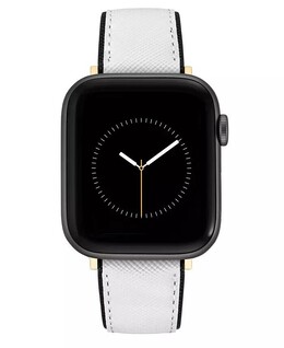 Женский ремешок из искусственной кожи с текстурой сафьяно, совместимый с Apple Watch диаметром 38/40/41 мм Nine West, мультиколор 15991342 | white, black