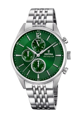 Хронограф Timeless Festina, зеленый fe052m0ah-m11 | green
