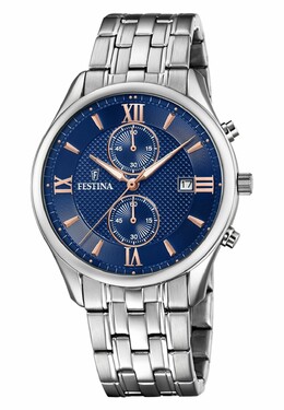 Хронограф Timeless Festina, синий fe052m03t-k11 | blue