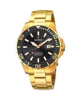 Мужские часы F20533/2 Автоматические серебристая сталь Festina, серебро 8430622767470 | plata