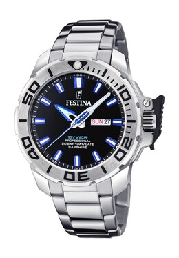 Мужские часы Дайвер F20665 Festina, черный 8430622814679 | schwarz