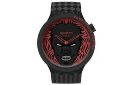 Унисекс-часы Swatch sb01b128 черные 47 мм