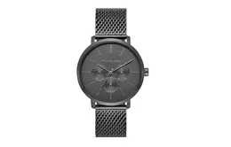 Мужские часы Michael Kors с кварцевым механизмом, корпус из нержавеющей стали, черный циферблат 42 мм mk8778