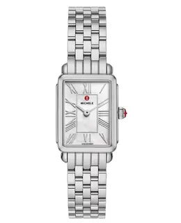 Michele Deco Park White Dial Stainless Steel Women's Watch mww06e000144