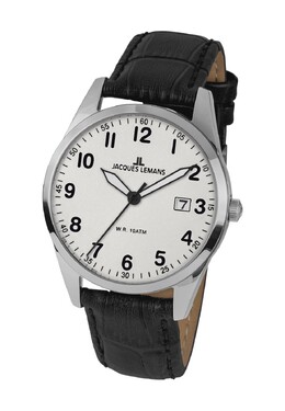 Мужские часы Спорт 1-2002Б Jacques Lemans, цвет Schwarz Silber 4040662138570 | schwarz silber