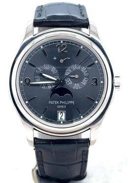Pre-owned Patek Philippe Complications Slate Gray Dial Mens Watch 5146g-010