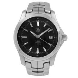 Pre-owned Tag Heuer Link Automatic Black Dial Mens Watch wjf2110.ba0570