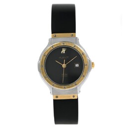 Pre-owned Hublot Mdm Classic Quartz Black Dial Ladies Watch 1391.2