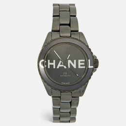 Chanel Black Ceramic Stainless Steel J12 Wanted De Chanel H7418 Women's Wristwatch 38 mm 1215660