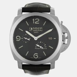 Panerai Luminor PAM00347 1207723: Black Dial, Stainless Steel 45mm Men's Automatic Watch with Crown Guard
