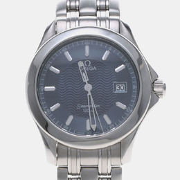 Omega Seamaster Quartz Blue Stainless Steel Men's Wristwatch (Article 1217298)
