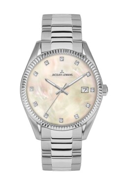 Женские наручные часы 50-4 Jacques Lemans, цвет Weiss Perlmutt 4040662180036 | weiss perlmutt