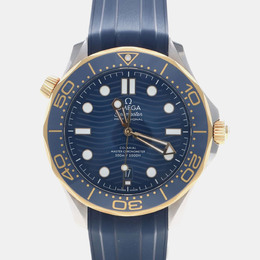 Omega Seamaster Diver 300 (210.22.42) - Men's Automatic Yellow Gold Stainless Steel Watch, 42mm