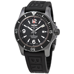 Pre-owned Breitling Superocean 46 Automatic Black Dial Mens Watch m17368b71b1s2