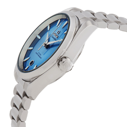 Pre-owned Omega Seamaster 38mm Auto Chrono Summer Blue Dial Mens Watch Ref.22010382003004